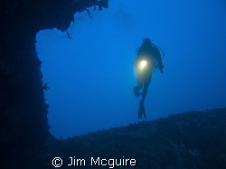 A Martin Patrol Plane on the bottom of the Kwajalein Lago... by Jim Mcguire 